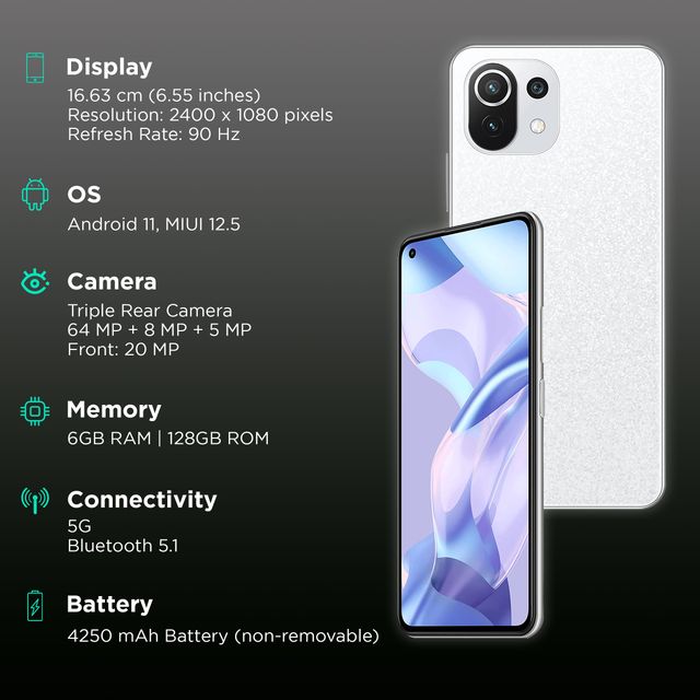 xiaomi 11 lite 5g ne 128gb 8gb ram
